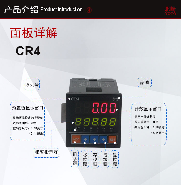 CR數字式數顯計數器計米器4